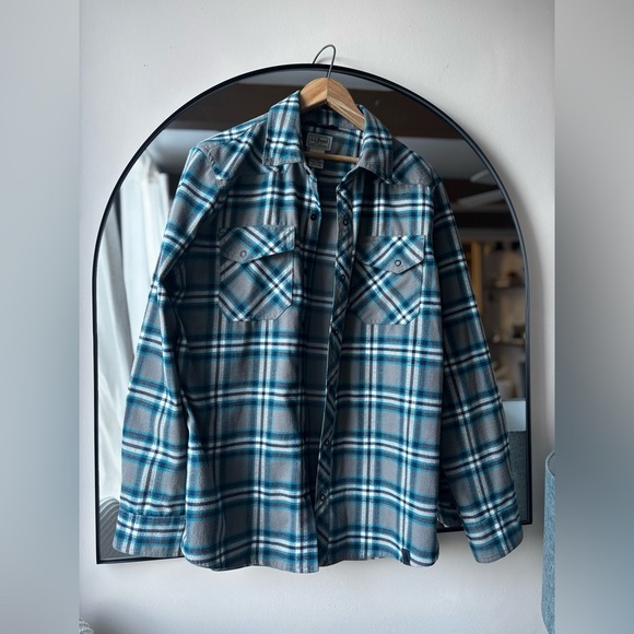 L.L BEAN | mens performance flannel | size medium - Picture 4 of 6